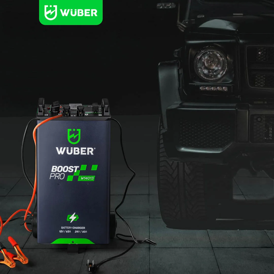 Battery Charger with Jump Start 63 A 12/24 V