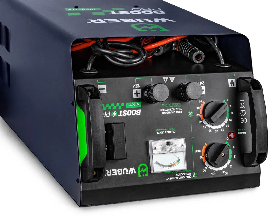 Battery Charger with Jump Start 63 A 12/24 V