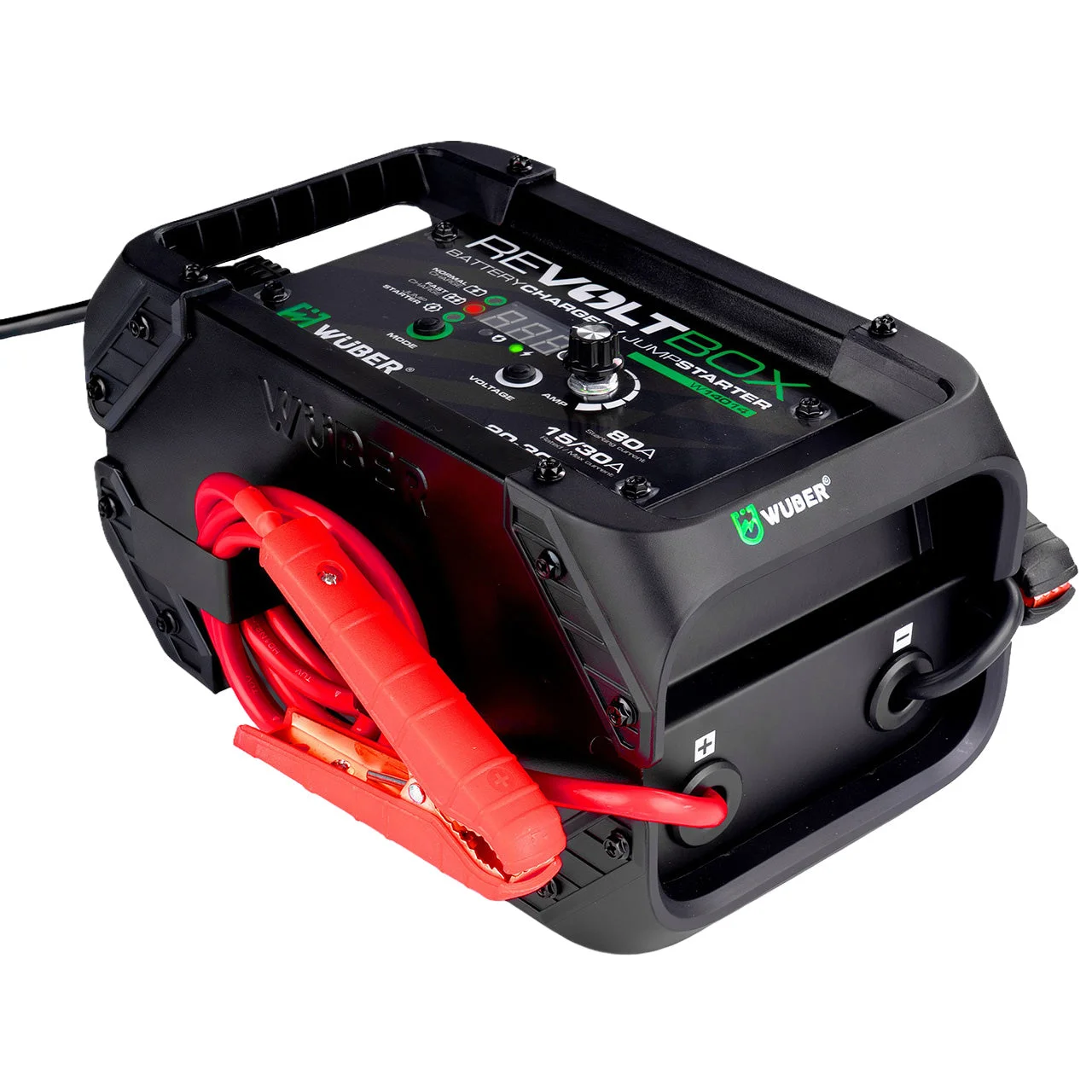 Batteriladdare 30 A 12/24 V, startström 80 A