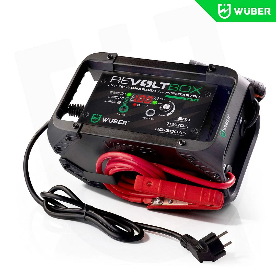Batteriladdare 30 A 12/24 V, startström 80 A