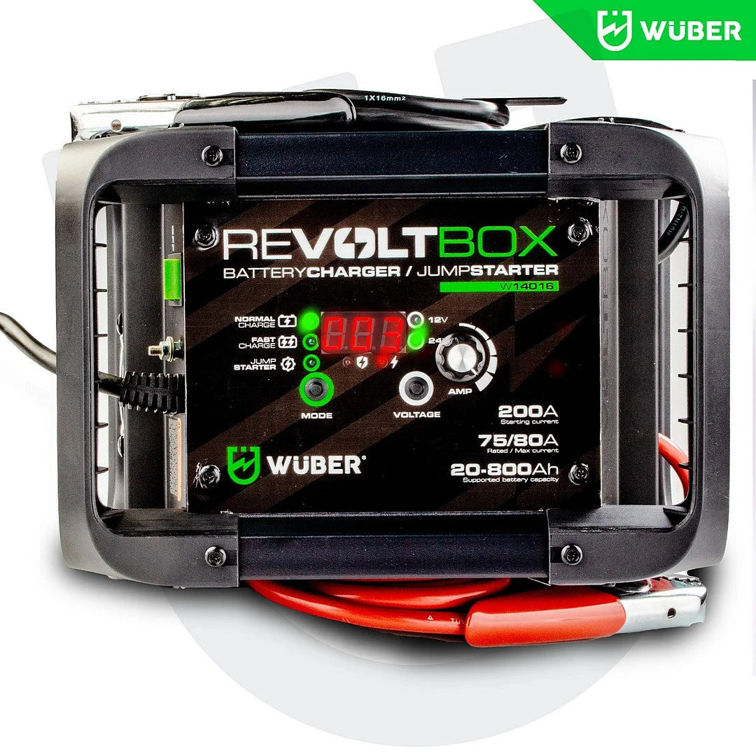 Battery Charger 80 A 12/24 V, 200 A Start Current