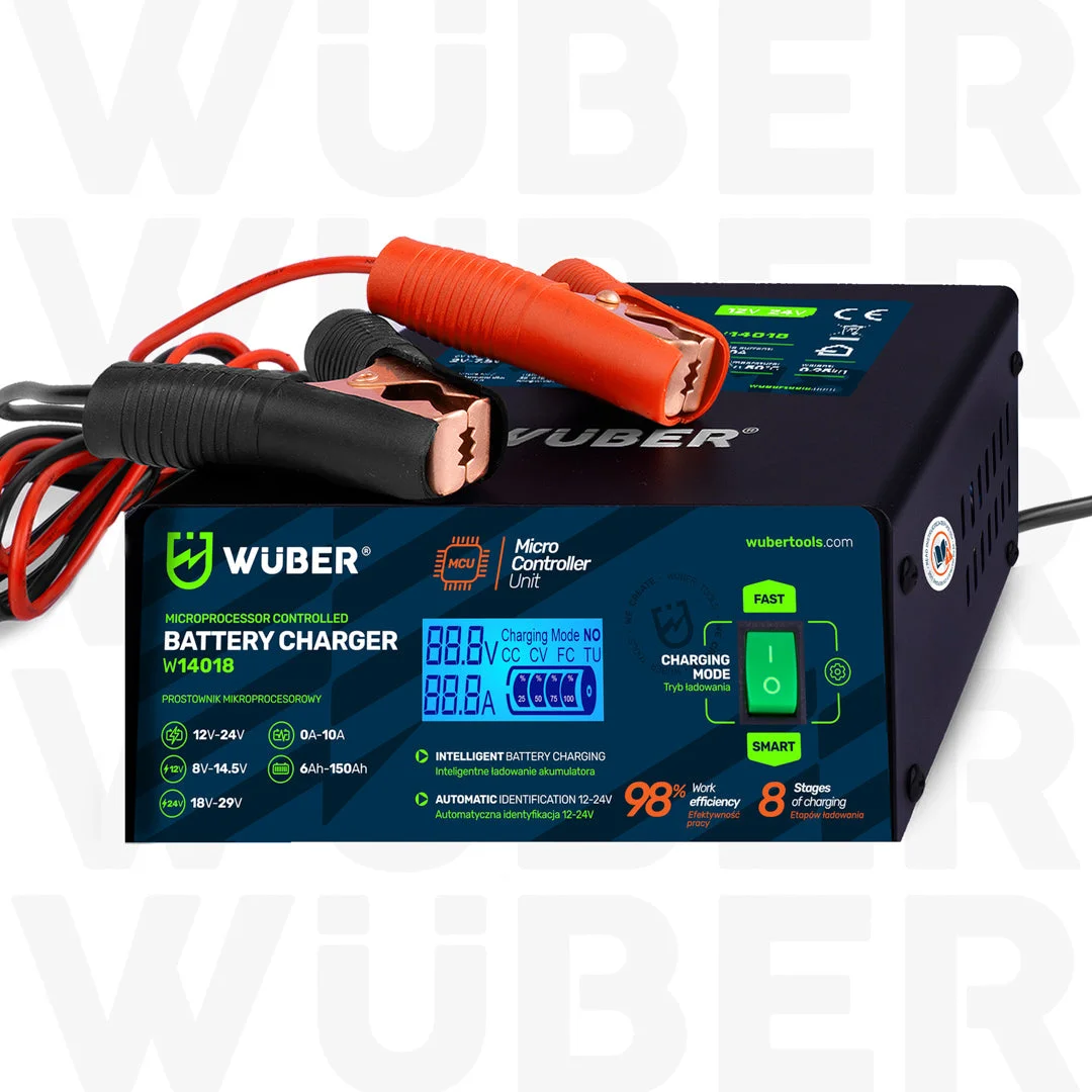 Battery Charger 12/24 V 10 A, 6–150 Ah