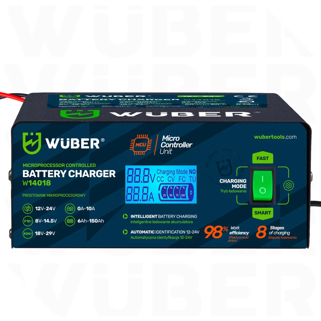 Battery Charger 12/24 V 10 A, 6–150 Ah