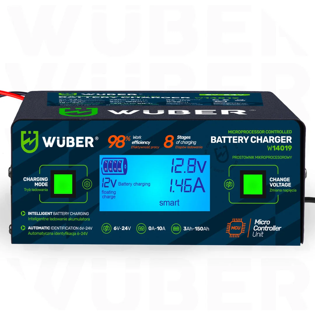 Batteriladdare 6-24 V 10 A, 3-150 Ah