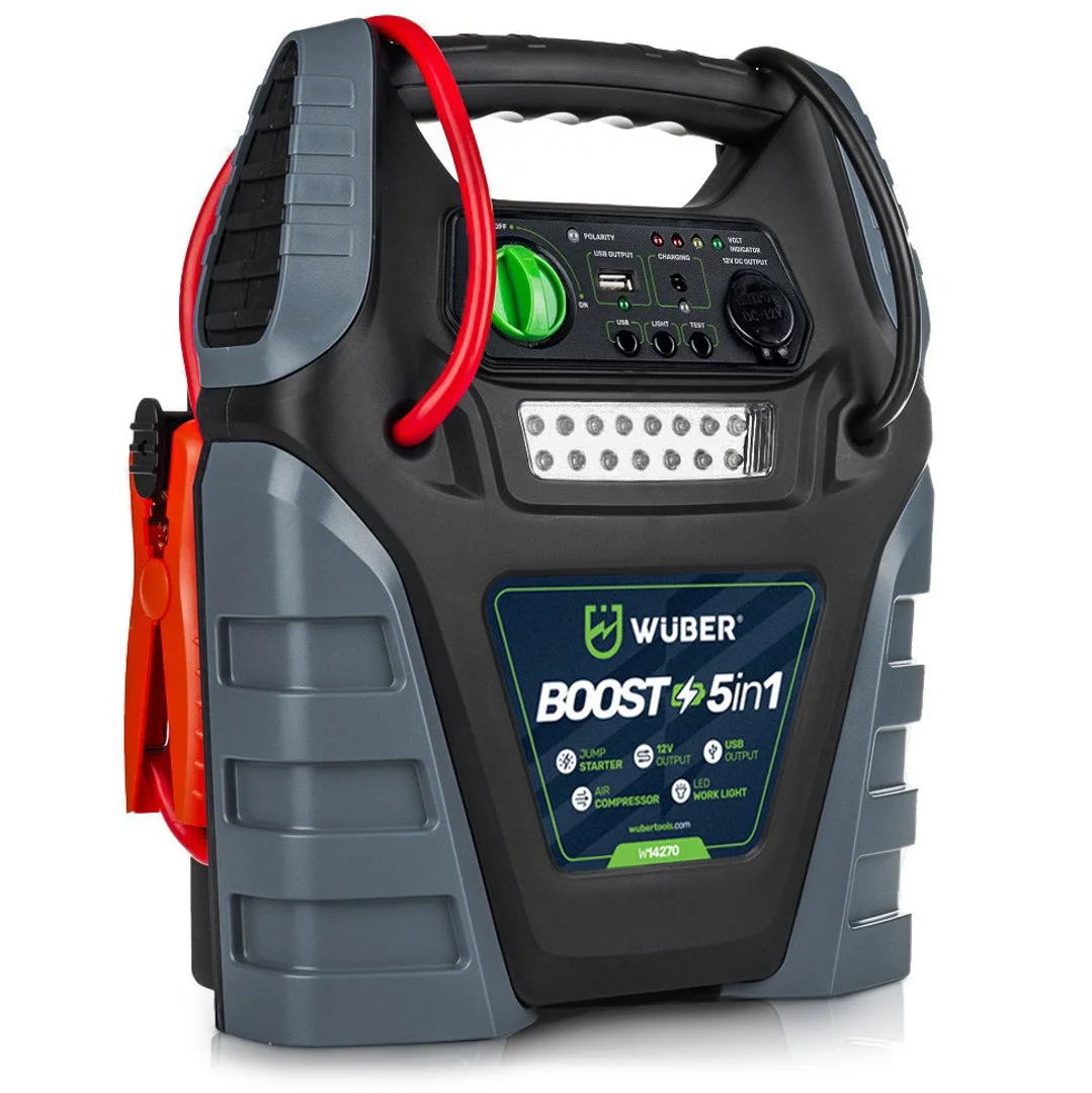 Starthjälp med kompressor 5-i-1, 12 V 900 A