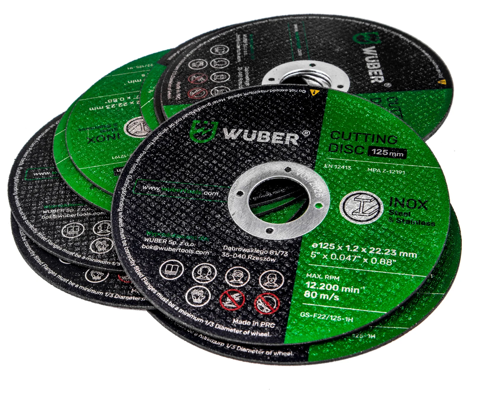 Metal cutting disc 125x1.2 mm, 50 pcs