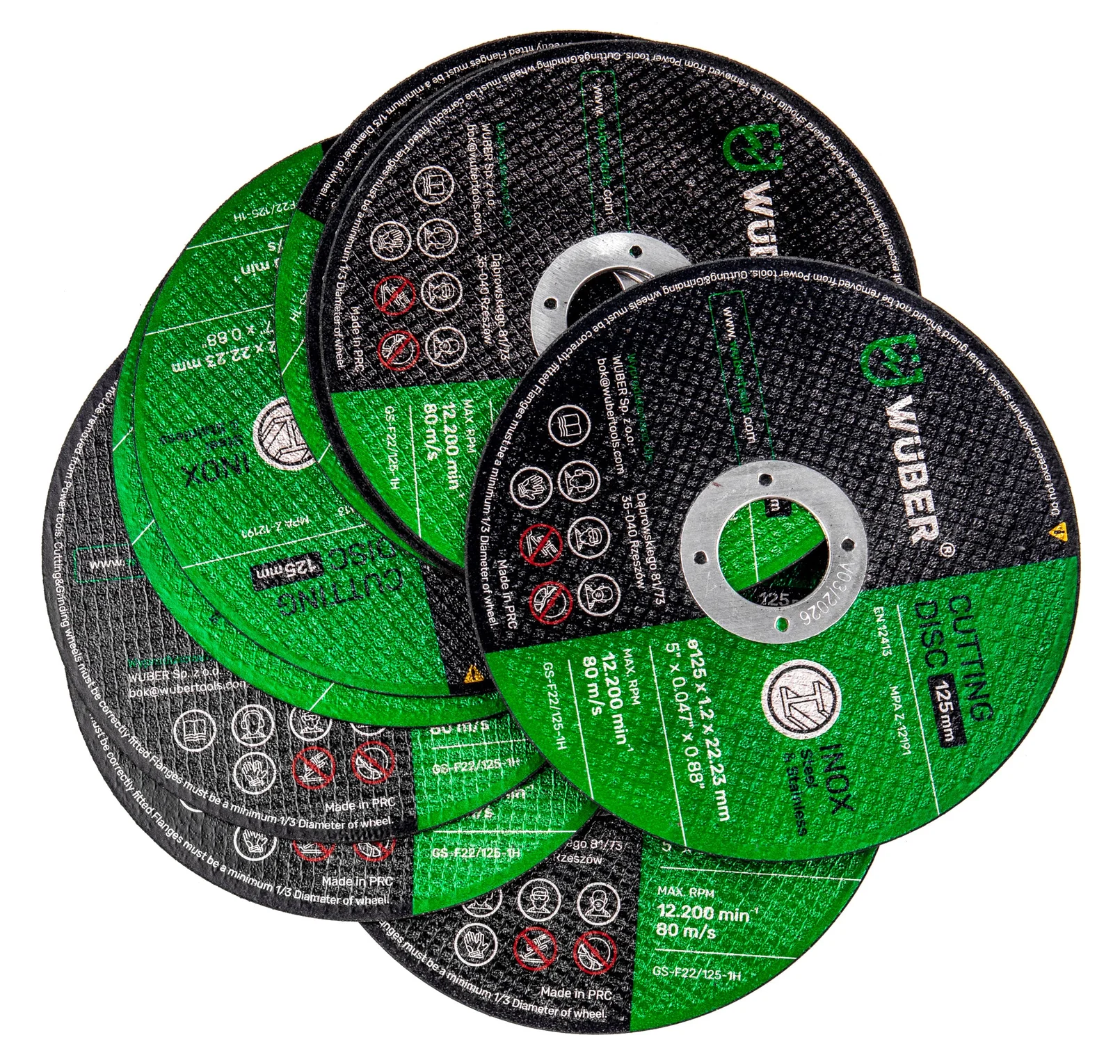 Metal cutting disc 125x1.2 mm, 50 pcs