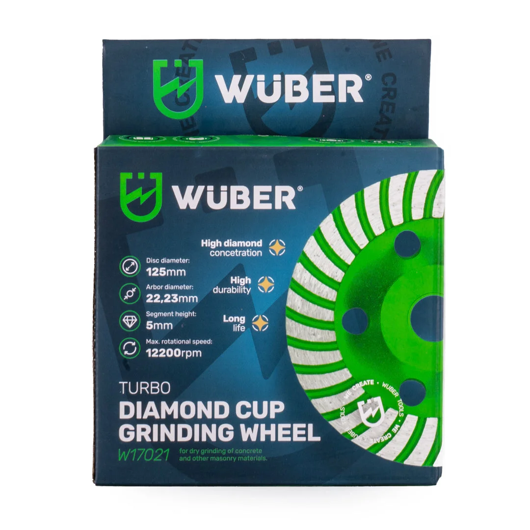 Diamond cup wheel turbo 125 mm, 2-pack