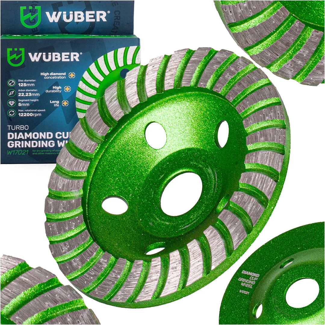 Diamond cup wheel turbo 125 mm, 2-pack