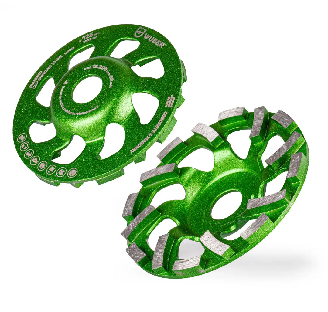 Diamond Cup Wheel 125 mm M14, Segmented, 4-Pack