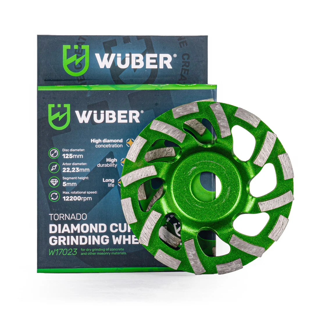 Diamond Cup Wheel 125 mm M14, Segmented, 4-Pack