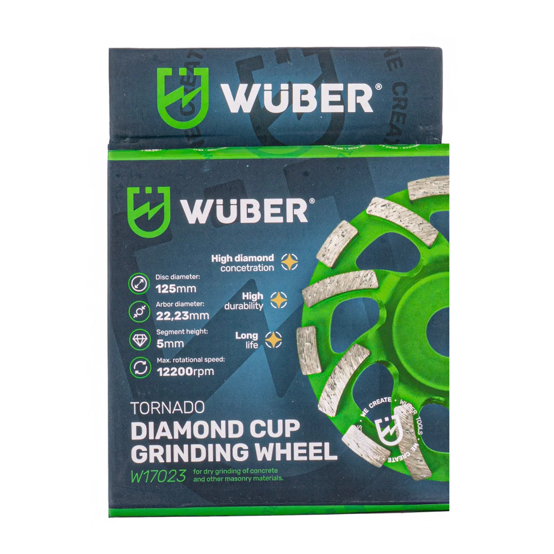 Diamond Cup Wheel 125 mm M14, Segmented, 4-Pack