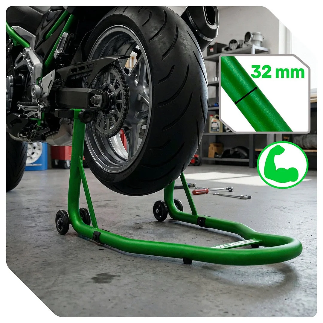 Motorcycle rear wheel stand 170 kg, 34 cm lift