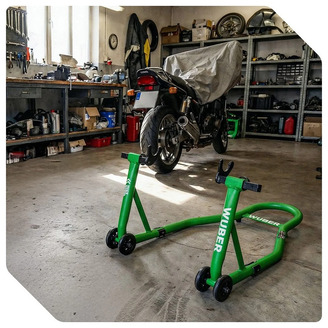 Motorcycle rear wheel stand 170 kg, 34 cm lift
