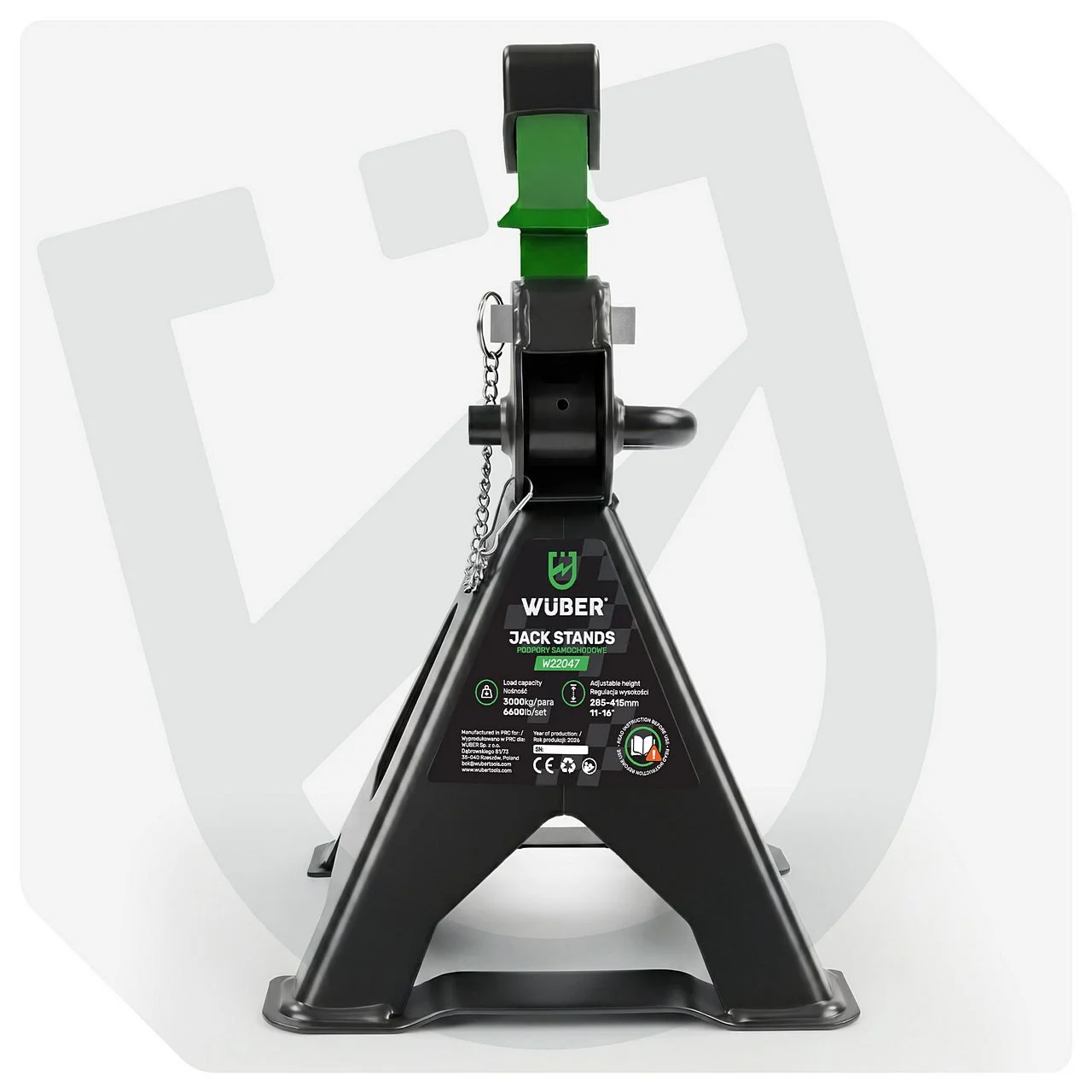 Axle Stands 3 t 285-415 mm 2 pcs