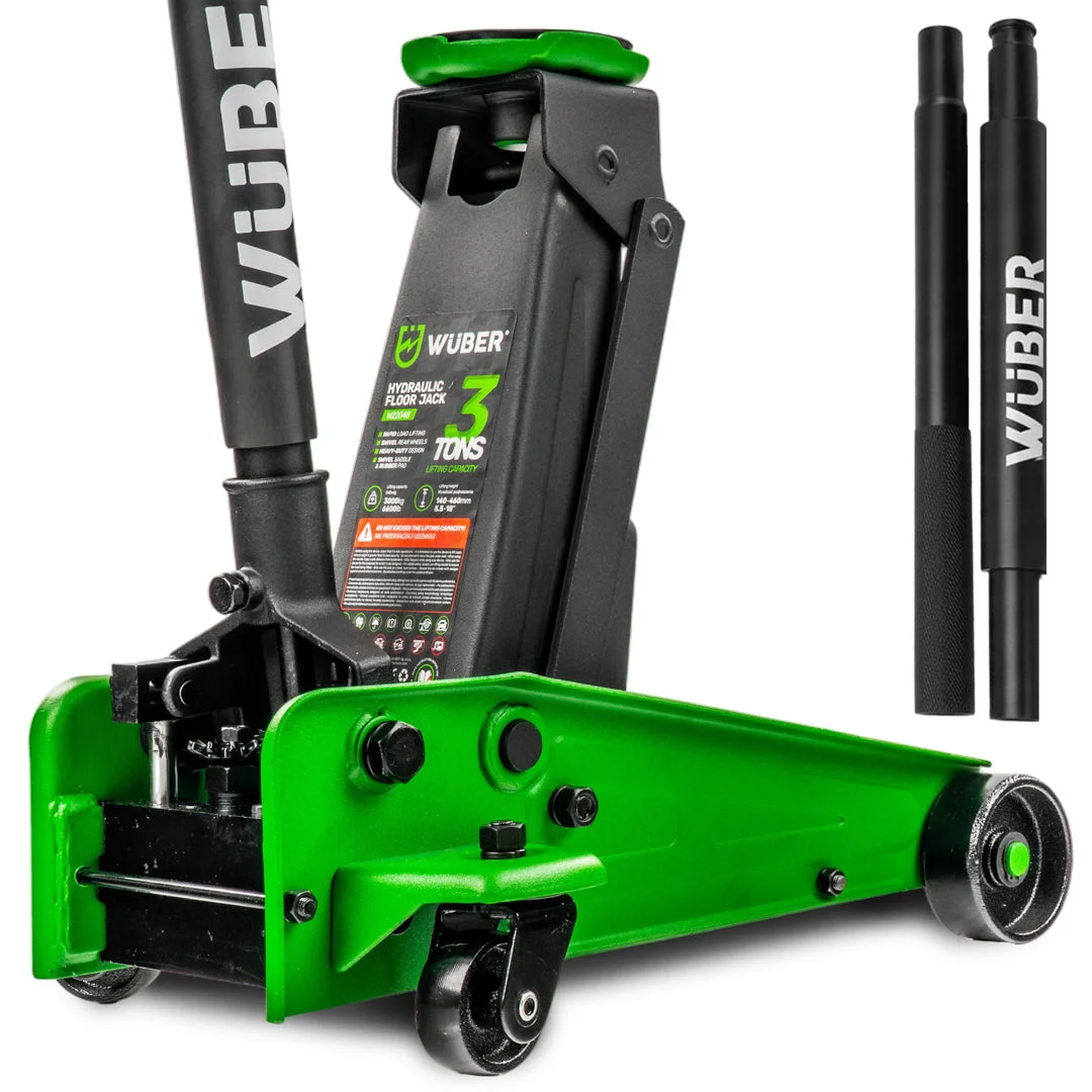 Low-profile garage jack 3 t, 140-460 mm
