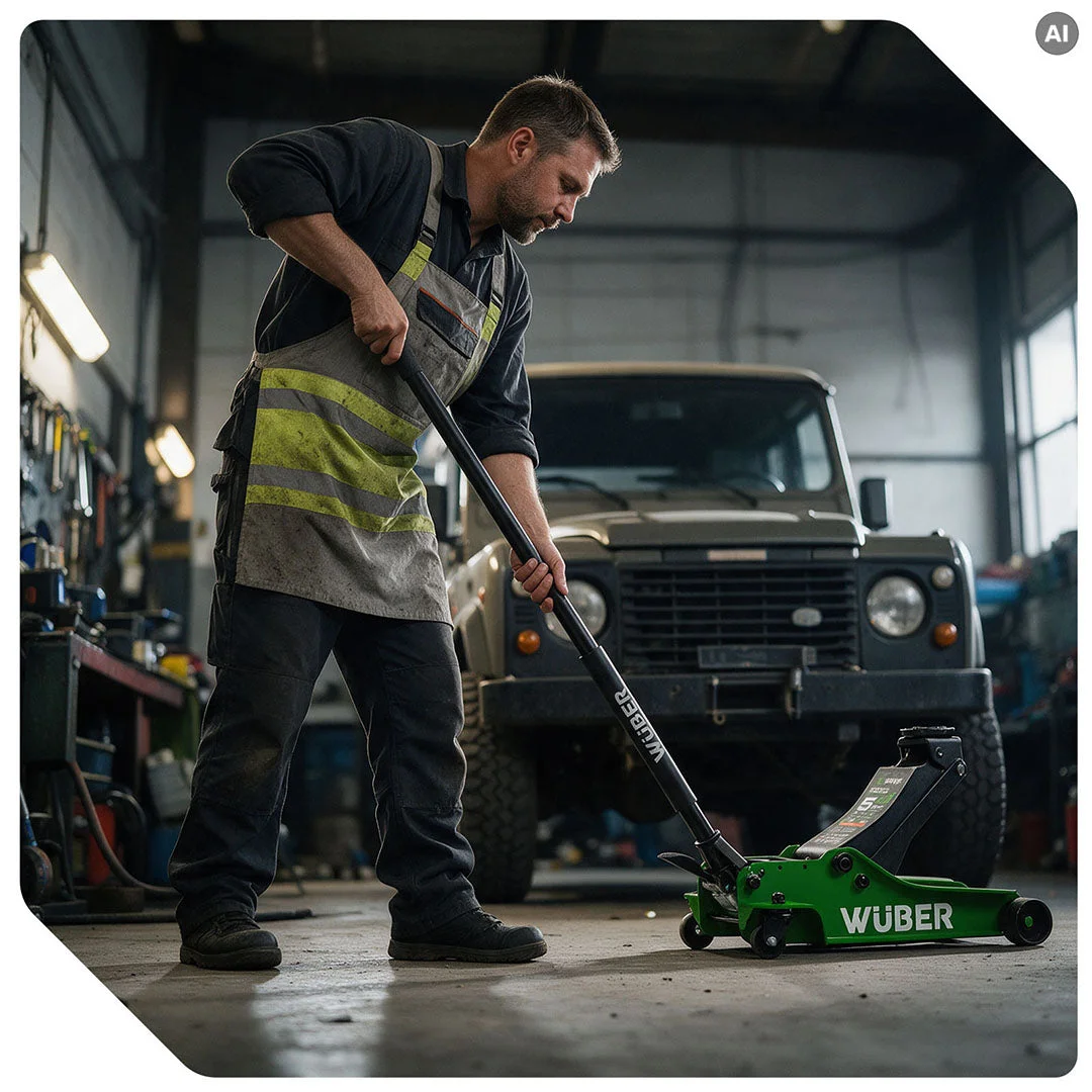 Low-profile garage jack 5000 kg, 112-505 mm