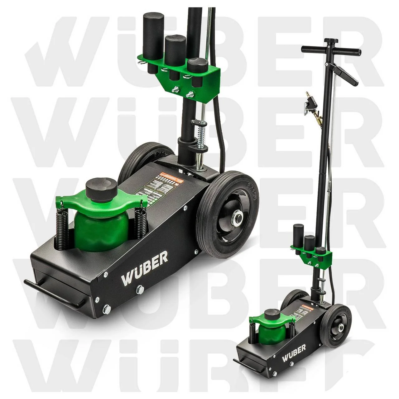 Air/hydraulic jack 22 t, 220–535 mm