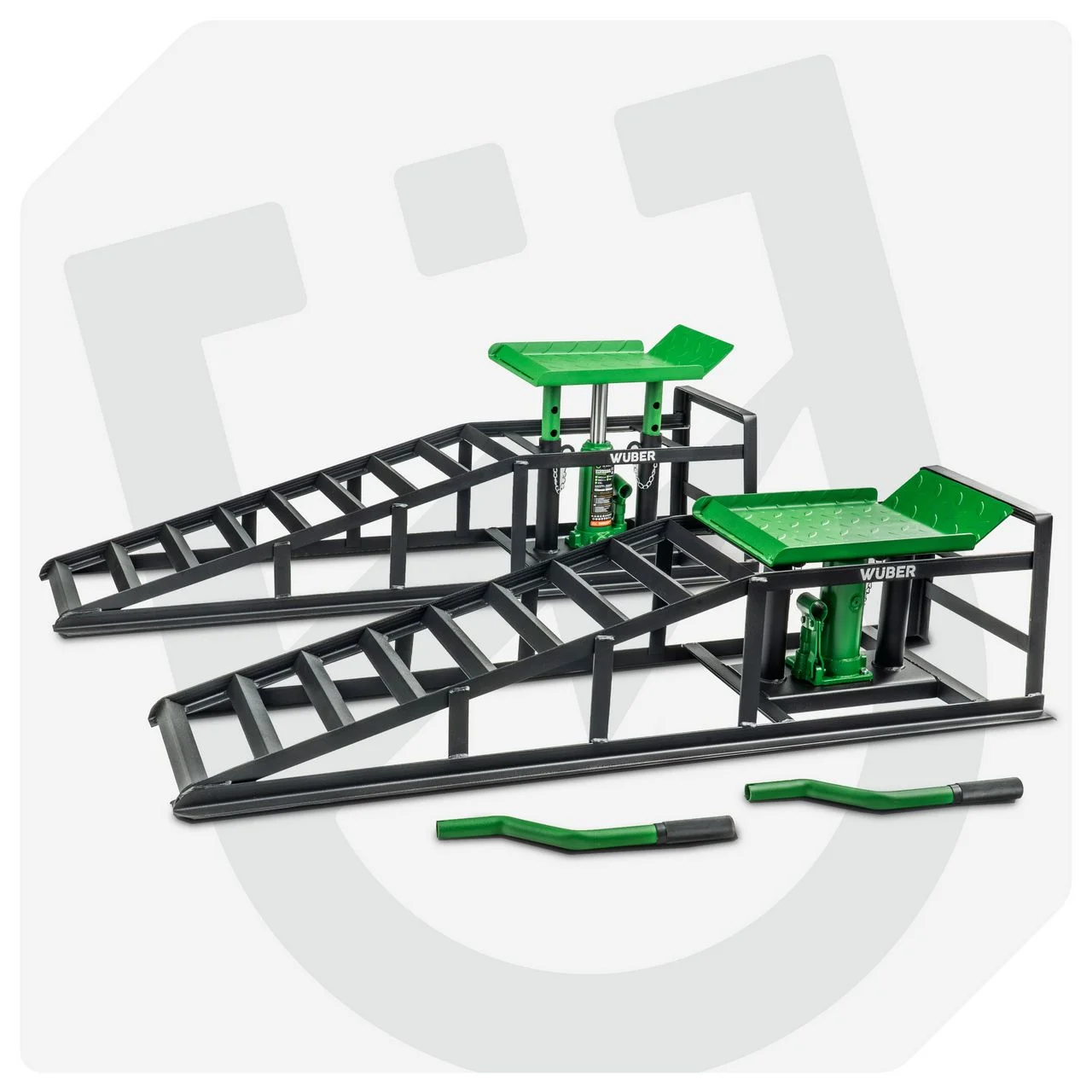 Car ramps with hydraulic jacks 5 t, 2 pcs