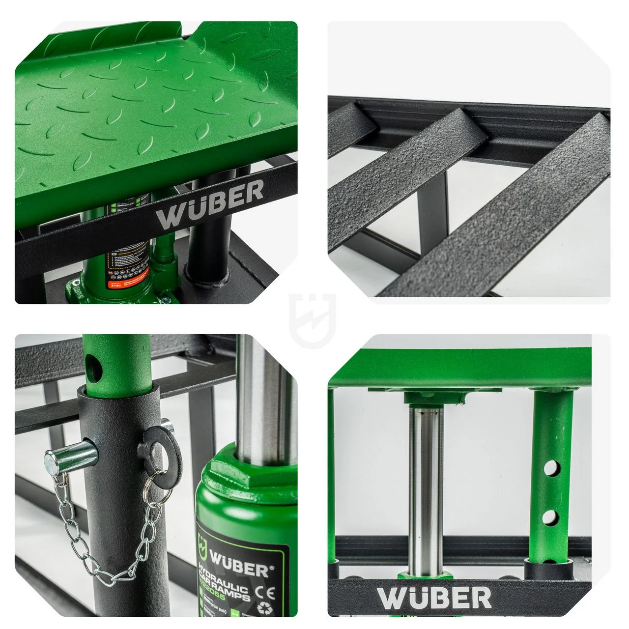 Car ramps with hydraulic jacks 5 t, 2 pcs
