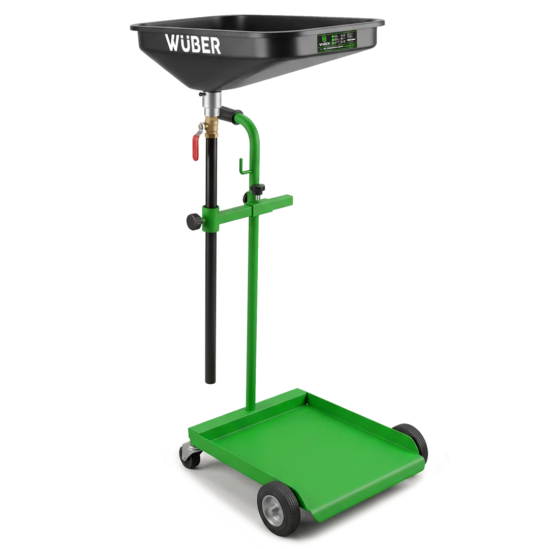 Oil Drain Trolley 120-175 cm, 25 l Container