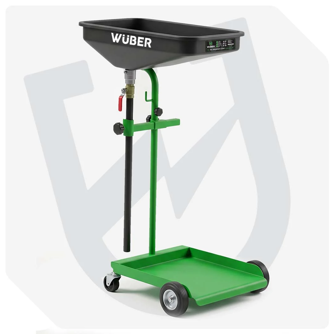 Oil Drain Trolley 120-175 cm, 25 l Container