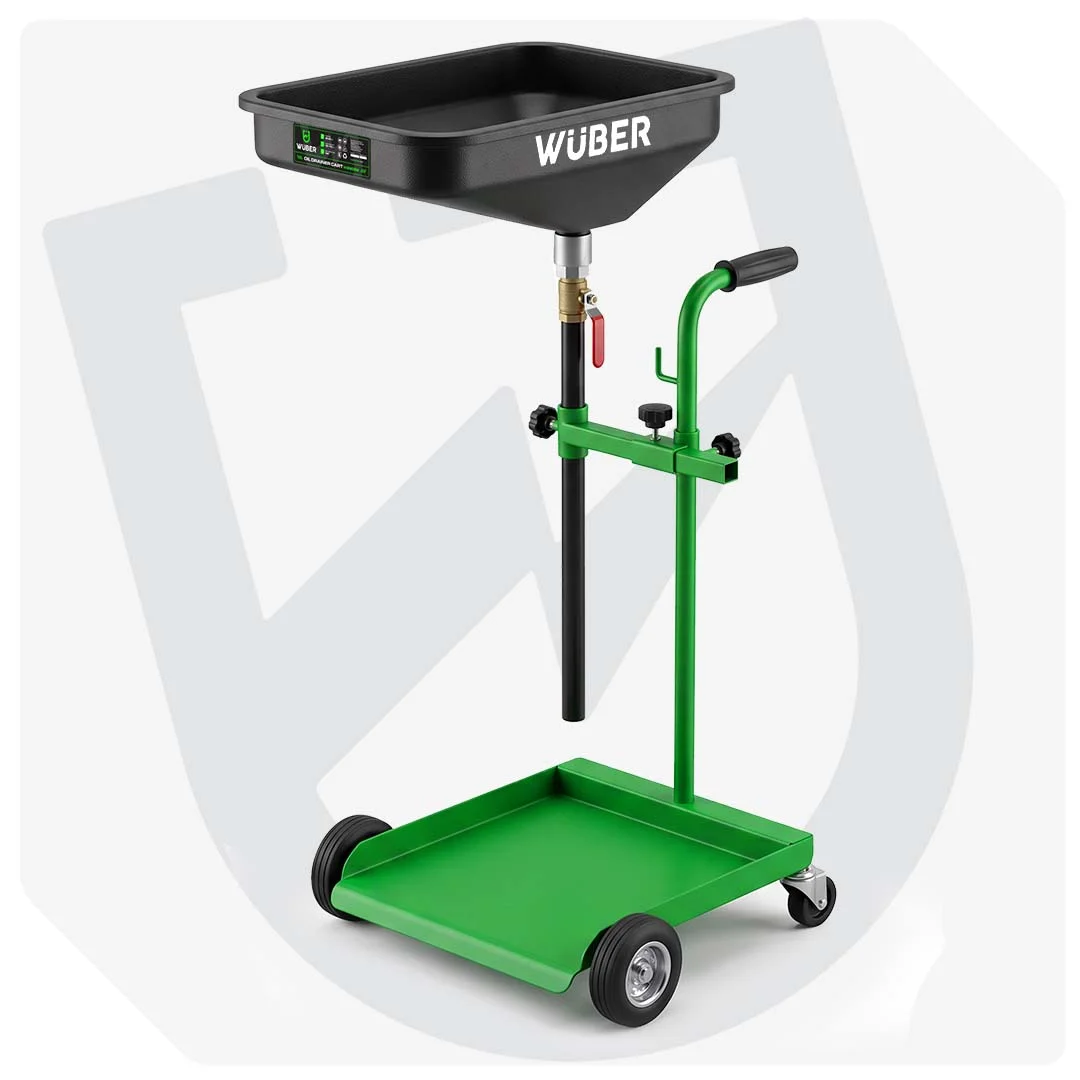 Oil Drain Trolley 120-175 cm, 25 l Container