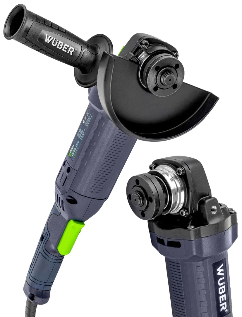 Angle Grinder 1200 W 125 mm, Variable Speed + 10 Discs
