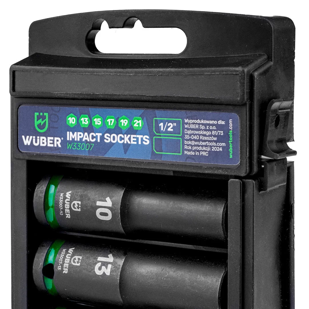 Impact Socket Set 1/2" Deep 10-21 mm, 2-Pack