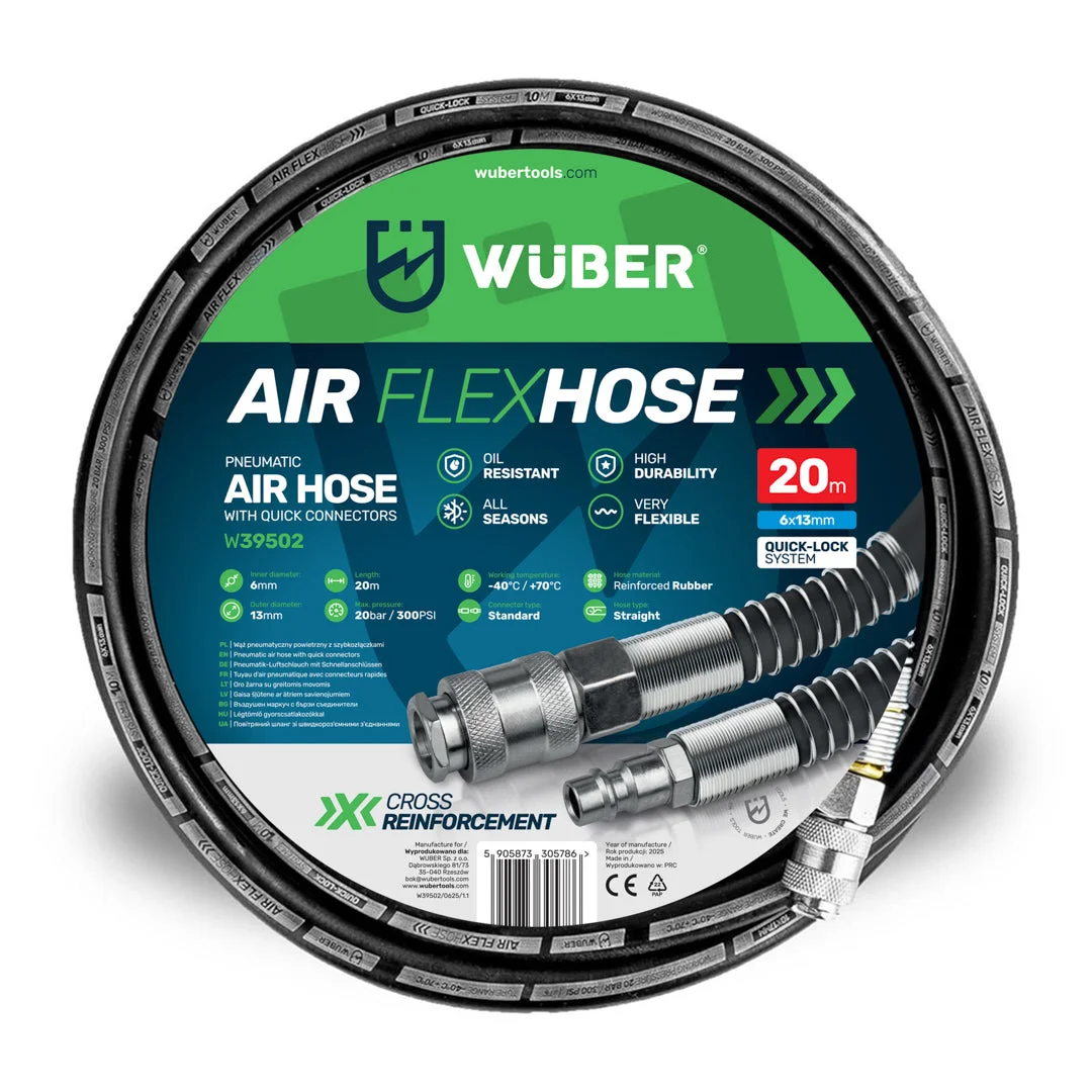 Air Hose 6x13 mm, 20 m, 20 bar