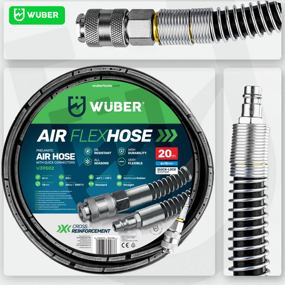 Air Hose 6x13 mm, 20 m, 20 bar