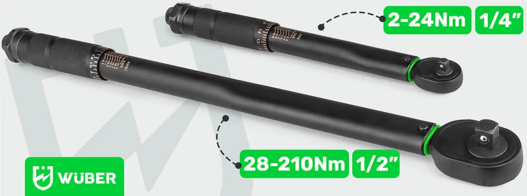 Momentnyckel 1/4" 2-24 Nm med certifikat