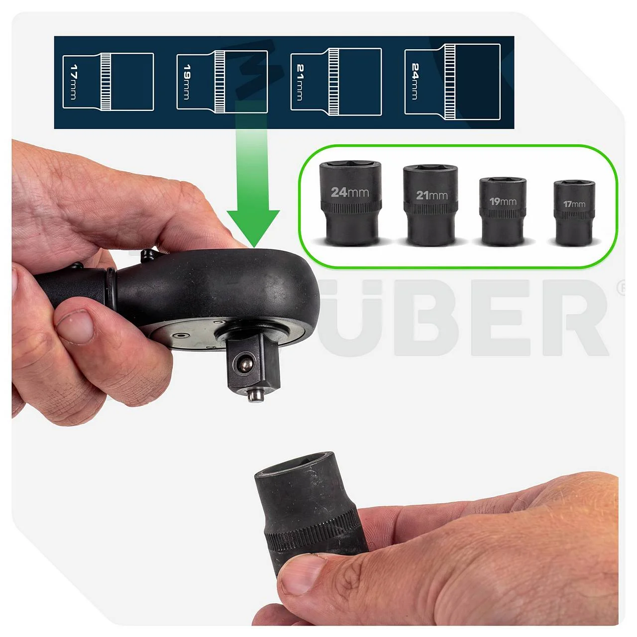 Momentnyckel 1/2" och 3/8" 40–220 Nm
