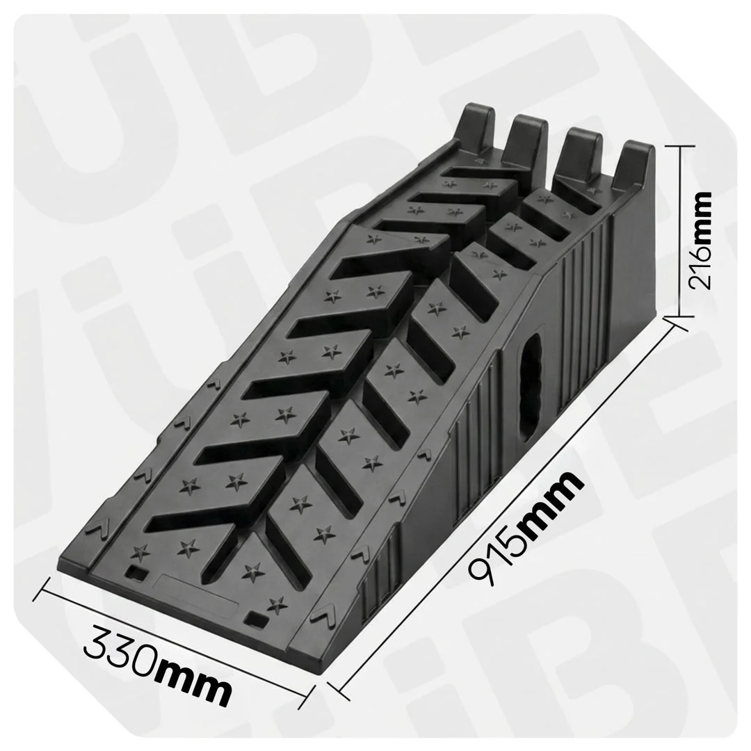 Bilramper 8 t, 2 st, cellstruktur, 280 mm bredd